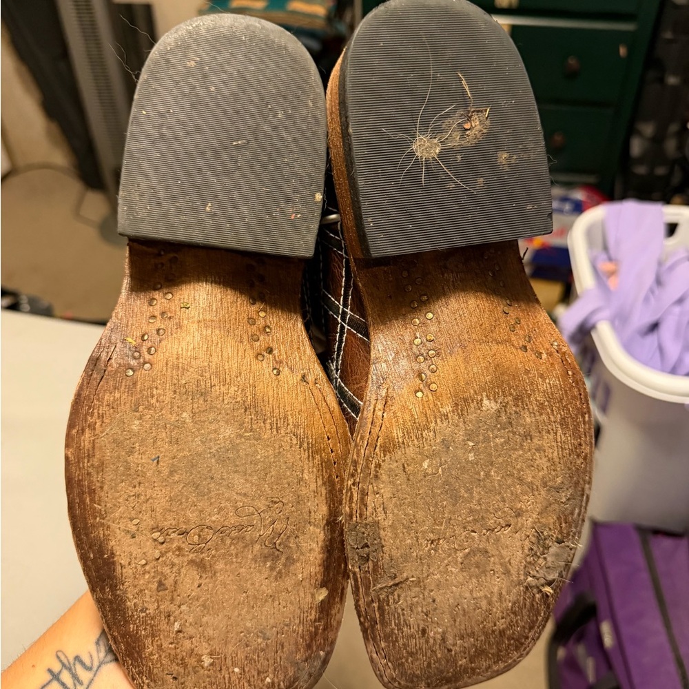 Macie Bean Brown and White Women's Western Boots - Picture 6 of 6